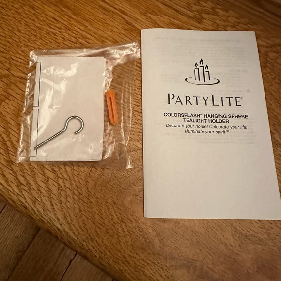 NWT Party Lite Colorsplash Hanging Sphere Tealight Holder - Picture 12 of 13
